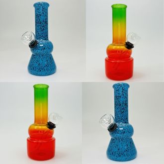 Mini Percolator Dome Waterpipe - 6 Inch - Assorted Colors and Designs - WPPC84