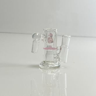 Mini Square Ash Catcher - 3"  In Size - 14mm Male To 14mm Female - 90° Degree -  With Honeycomb  Design - Assorted Colors
