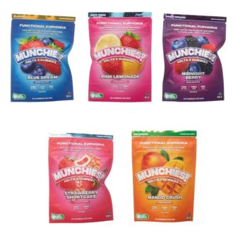 MUNCHIES D9+CBD Gummies 20 PER PACK