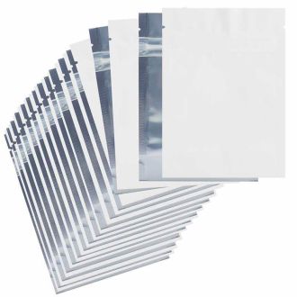 Mylar Baggies Child Proof - 3.5" X 5" - 1/8oz - 50 Baggies Per Pack - White