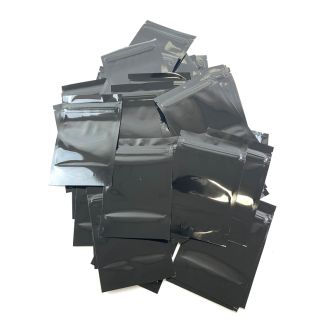Mylar Baggies - 3.5grams - 1/8 Oz - Clear- Assorted Color - 50 Per Pack