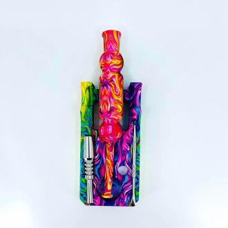 Nectar Collector Silicone  With Titanium Nail - Assorted Designs - Price Per Piece