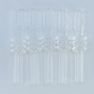 Nectar Collector Straw Quartz Tip 2.5" Inch - 10mm Male -  5 Per Pack