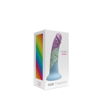 NOBU RAINBOW DG26 ADULT TOY 7" SILICONE DONG