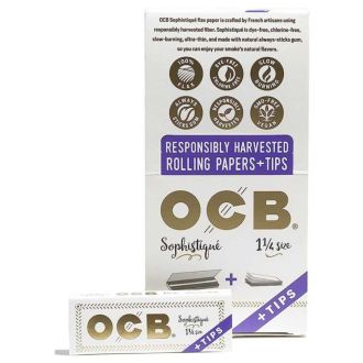 OCB - Sophistique - 1.25 Size Papers With Tips - 24 Packs Per Box