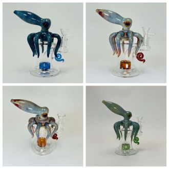 Octopus Waterpipe - 7 Inch - WPFC7 - Assorted Colors - Price Per Piece