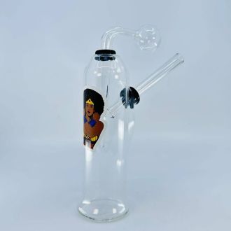 Waterpipe Oil Burner 7" Inch With Decal - Assorted Designs - Ob2 Ob1010