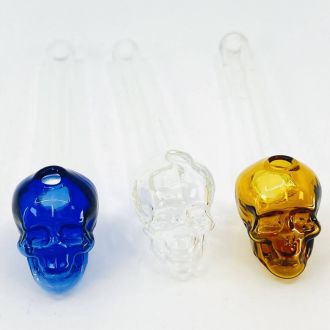 Oil Burner Skull Design 5" Inch - 6 Per Pack - Assorted Colors