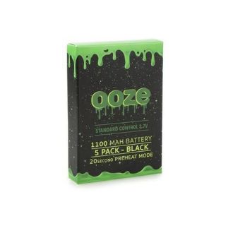 Ooze 1100 Mah Battery 3.3v - 4.8v With 20 Second Preheat Mode - Pack Of 5