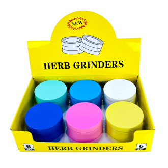 Pastel Colors Design Manual Grinder 60mm - 4 Parts - Assorted Colors