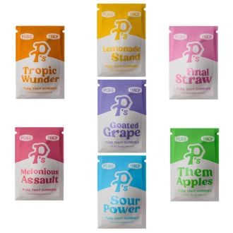 PERFECTLY PURE P'S THC-P GUMMIES 2 PER PACK 30 PER PACK DISPENSER