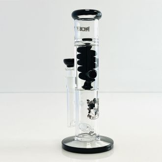 Phoenix Star Waterpipe 10" Inch - Straight Tube With Glycerin Coil Matrix Perc (PHX417) - Assorted
