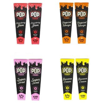 Pop Cones 1 1/4 Size - 6 Cones Per Pack - 24 Packs Per Box