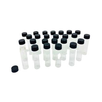 PRE-ROLL GLASS TUBE 101X25cm 25pk BLK/CLR