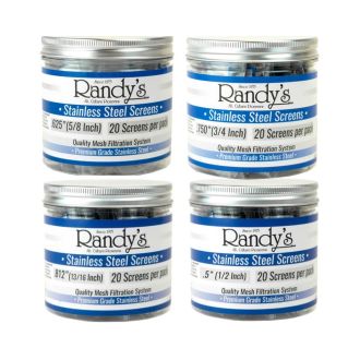 Randys - Screens Stainless Steel - 20 Per Packets - 36 Counts Per Jar