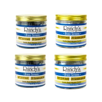 Randys Brass Screens - 20 Counts Per Pack - 36 Counts Per Jar