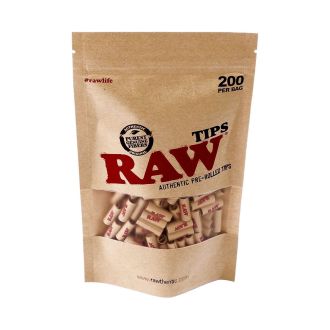 Raw - Pre-rolled Tips - 200 Count Per Bag