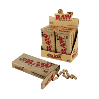 Raw Pre Rolled Tips In Tin Container - 100 Tips Per Tin
