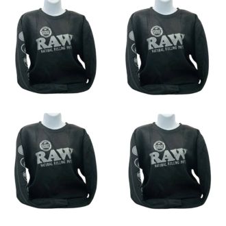 RAW CREWNECK SWEATSHIRT BLACK