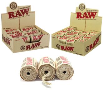 Raw Hemp Wick - 10ft And 20ft - European Edition - In Pack Of 40 And 20 Rolls Per Box Respectively