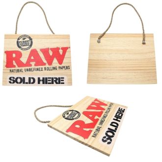 RAW WOOD SIGN SOLD HERE