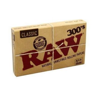 Raw Natural Papers - 1 1/4 300 Bloc - 20 Pieces Per Box