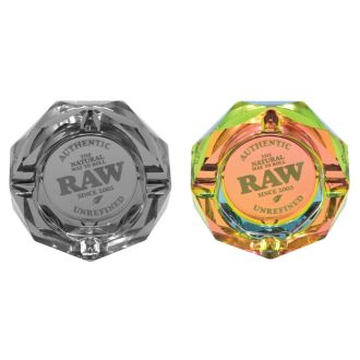 Raw Glass Ashtray - Darkside Or Rainbow