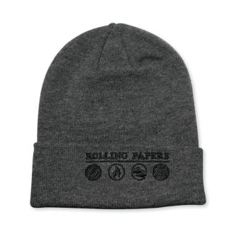 Raw Rolling Papers Grey Beanie Hat