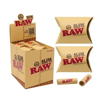 Raw Herbal Pre Rolled Tips Slim - 21 Count Per Pack - 20 Pack Per Display