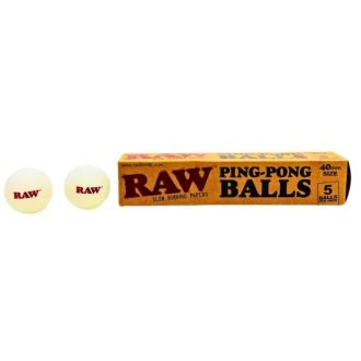 RAW PING-PONG Ball WHITE 40mm SIZE 5 Per Pack