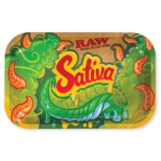Raw Sativa Rolling Tray - Small - 10.5"X7"