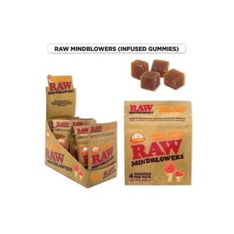 RAW MINDBLOWERS MUSCARIA (MUSHROOM) GUMMIES AMANITA INFUSED 4/PK