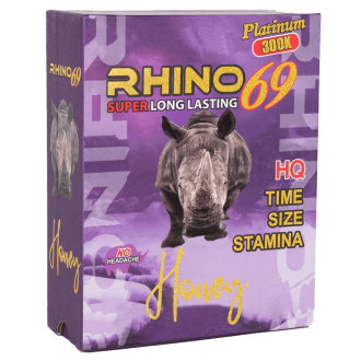 Rhino 69 Platinum 300k Honey - 12 Pack Per Box