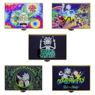 Rick & Morty Stash Box With Jar & Grinder - Small Or Medium Or Large