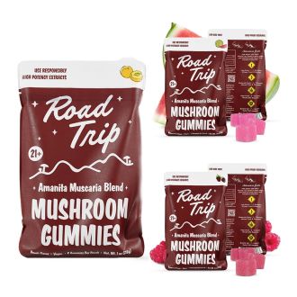 Road Trip Amanita Blend Mushroom Gummies - 8 Counts Per Pack