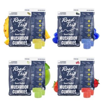 ROAD TRIP MUSHROOM AMANITA BLEND/DESERT STARDUST GUMMIES 8 Per Pack