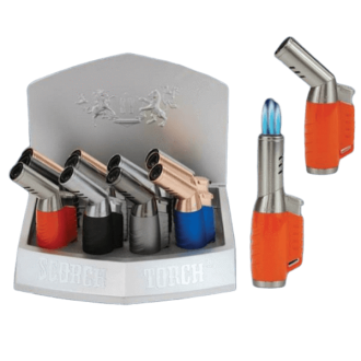 Scorch Torch 3t Flame 45 Degree Triple Torch Lighter - 12 Count Per Display - Assorted Color
