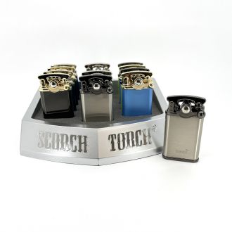 Scorch Torch Flint Flip Torch - Lit Slim Lighter - 12 Counts Per Box - Assorted