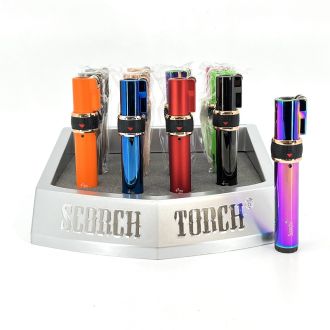 Scorch Torch Improved Flint Igniter Torch - See Thru Butane  - 4 Inch - 12 Counts Per Box - Assorted