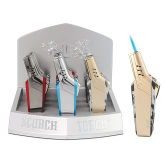 Scorch Torch Premium Two-Tone Torch - 80 Degree - Assorted - 9 Counts Per Display