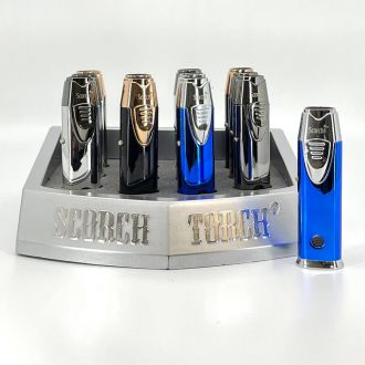 Scorch Torch Straight Up Shooter Torch With Hold Button - 12 Counts Per Box - Assorted