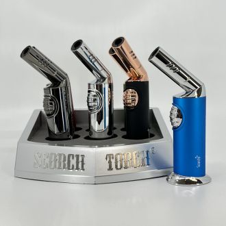 Scorch Torch Twist Top Torch With Stand Easy Button - 6 Counts Per Box - Assorted