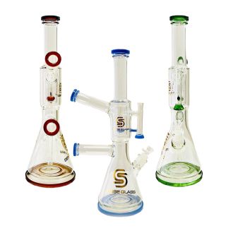 Sense Glass - 19 Inch Waterpipe - Gun Style - WPVC202 - Price Per Piece