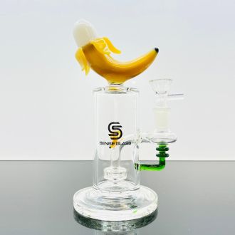 Sense Glass Banana Waterpipe With Matrix Perc - 8 Inch - Assorted