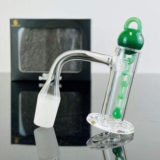 Sense Glass Quartz Banger With Long Rope - 19mm - Male 90° Degree - Kit 9