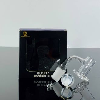 Sense Glass - Banger Kit 2mm - Beveled Top With Terp Pearls -19MM - 90°