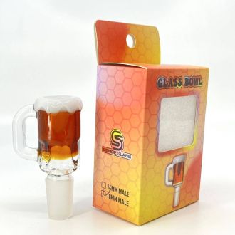Sense Glass Bowl - 18mm Male - Beer Shape