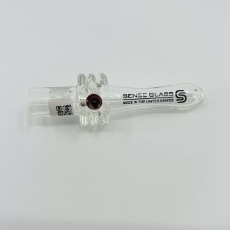 Sense Glass Chillum Taster - Mushroom Dot