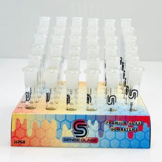 Sense Glass Premium Glass Downstems - 14mm to 18mm/19mm - 36 Per Display