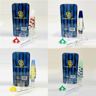 Sense Glass Nectar Collector In Custom Box - Assorted - Price Per Piece